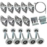 Surpass Garage Door Roller/Hinge/Top Bracket/Wire Rope (for 7' Height Doors)