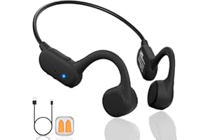 Cevinily 2025 Bone Conduction Headphones，Bluetooth 5.4 Wireless Headphones, Type-C Quickly Charge，12Hrs Playtime，IPX5 Waterproof for Traving，Running，Hiking
