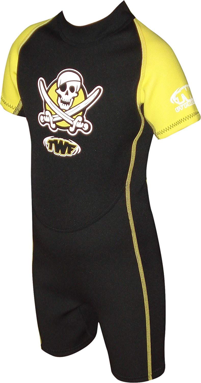 TWF Children's Pirate Wetsuit, Yellow, 8-9 Year Manufacturer size K4 UK — image 1