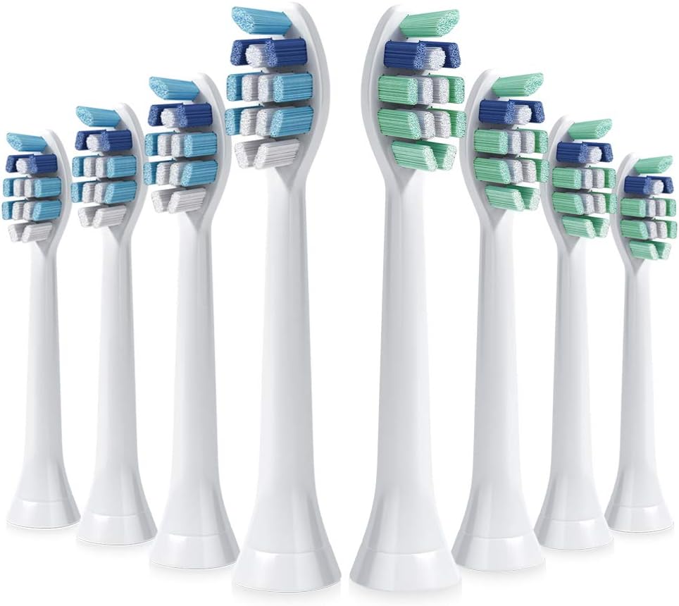 ITECHNIK 8Pack Replacement Toothbrush Heads, Compatible with Phillips Sonicare Electric Toothbrushes (8pcs)