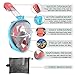 180° Panoramic View Snorkel Mask Full Face Scuba, Dive and Swim Set for Youth Adult Women Men | Easier Breath with Dry Anti-Fog Anti-Leak for Travel Beach Sea Underwater Swimming Pool