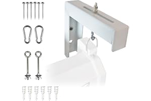 Elite Screens ZVMAXLB6-W Manual Wall and Ceiling Hanging L-Brackets