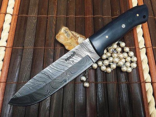 Perkin Knives Custom Handmade Damascus Hunting Knife ...