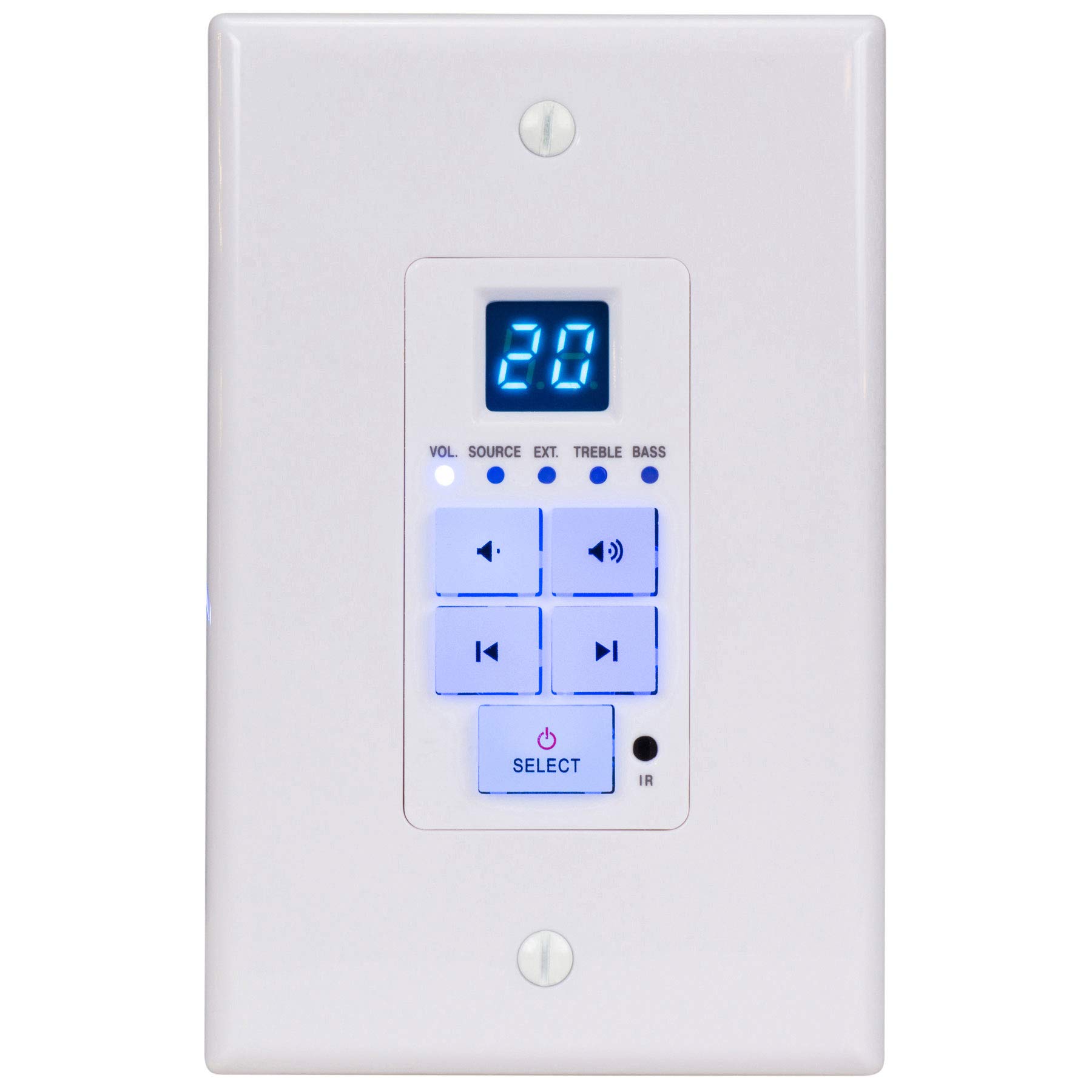 Dayton Audio DAX66 6-Source 6-Zone Distributed Whole House Audio System with Keypads 25 WPC