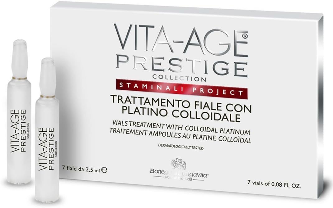 Gerovital H3 (Dr. Ana Aslan) Vita-Age Prestige Platinum Blisters Colloidal 7amp 1 Unit 300 g, 17.5 ml (Pack of 1)