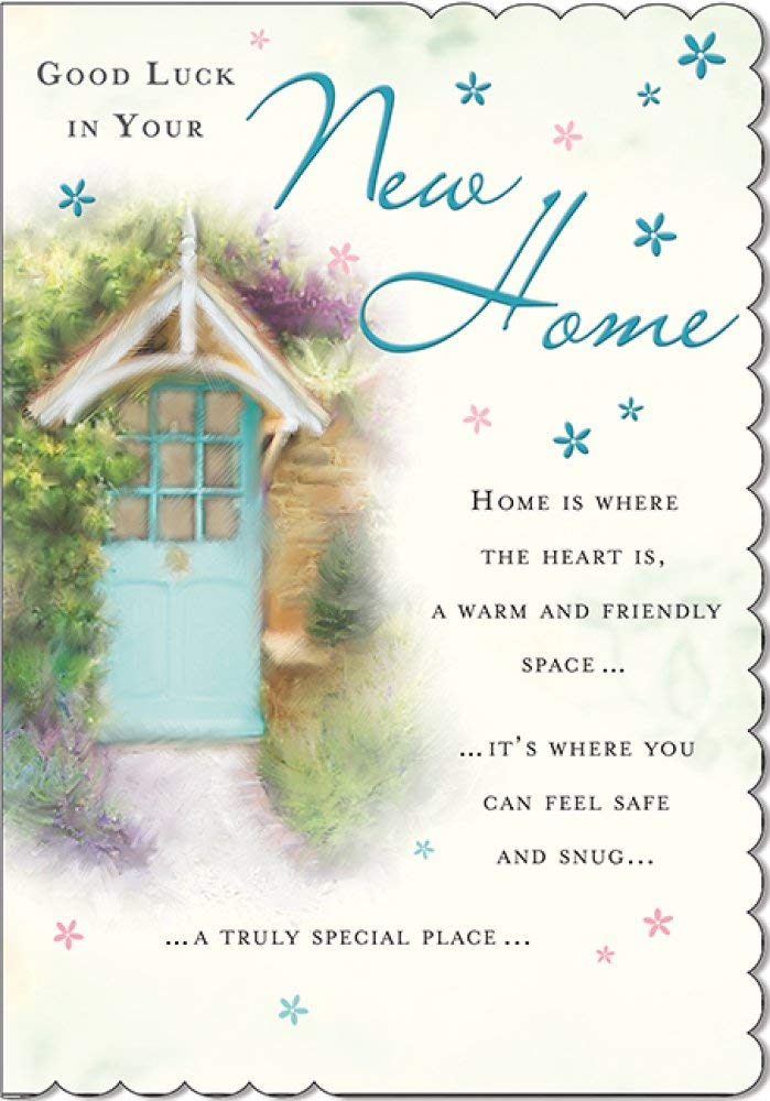 Piccadilly Greetings Piccadilly Greetings Traditional Occasion Card New Home - 7 x 5 inches, blue cream