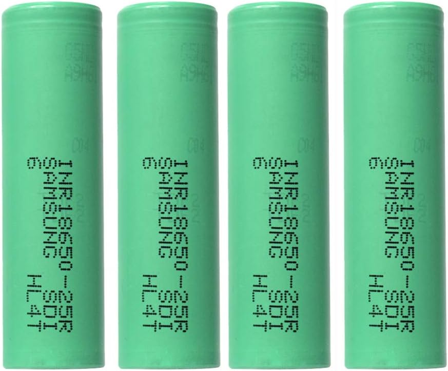 QYuan Batteries,Rechargeable Batttery 4PCS 3.7V 2500mAH Li-ion Rechargeable 18650 Battery for Flashlight Torch(4 Pack Battery)