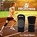 ProFitness Bamboo Knee Sleeve for Joint Pain Improved Circulation Compression – Effective Support for Running, Jogging,Workout, Walking, Hiking and Recovery (X-Large, Black)