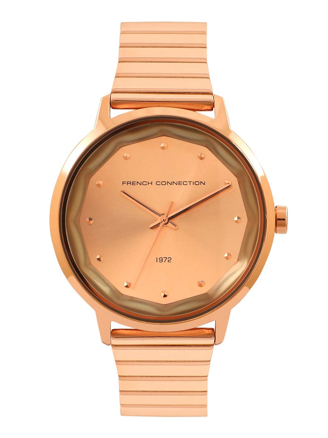 French Connection Womens Analogue Classic Quartz Watch with Stainless Steel Strap FC1325RGM