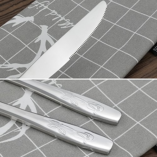 Flatware Dinner Knives, 12-Piece Stainless Steel Table Knives (Eagrye)