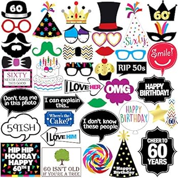 Amazon Com Sterling James Co 60th Birthday Photo Booth Party