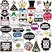 60th Birthday Photo Booth Party Props - 40 Pieces - Funny 60th Birthday Party Supplies, Decorations and Favors