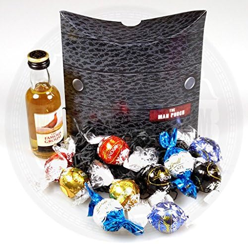 Famous Grouse And Lindt Truffles Man Pouch - By Moreton Gifts - Great Father's Day Gift, Gift for Men, Presents for Dad