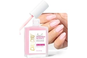 CHUCHU Nail Strengthener for Women: 8 in 1 Natural Nail Hardener Extra Strong and Growth - Pink Nail Polish Hardener Ridge Filler Concealer for Weak and Damaged Nails 15ml