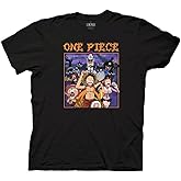 Ripple Junction One Piece Men's Short Sleeve T-Shirt Luffy & Crew W/Gecko Moria Thriller Bark Pirates Officially Licensed