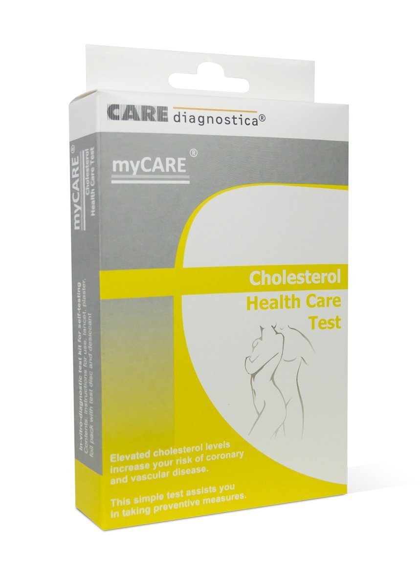 Cholesterol Test Kit Home Cholesterol Test Finger Prick Blood Self Testing For Cholesterol Levels. (For one use only)