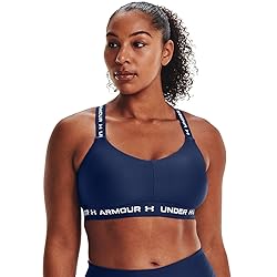 Under Armour Women's Crossback Low Bra, Indigo