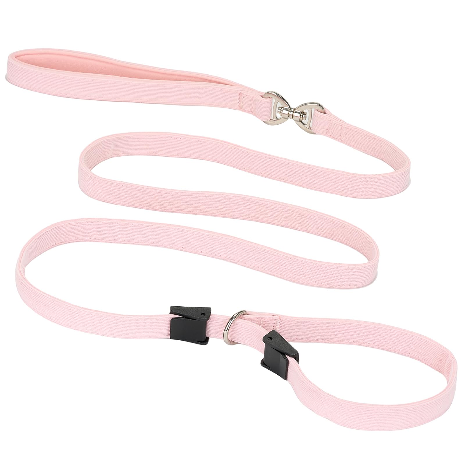 Petiry Slip Lead for Dogs - 1.8m Corduroy Anti-Pull Dog Lead For Training,Effortless Control & Comfort,One-Size-Fits-All,Pink