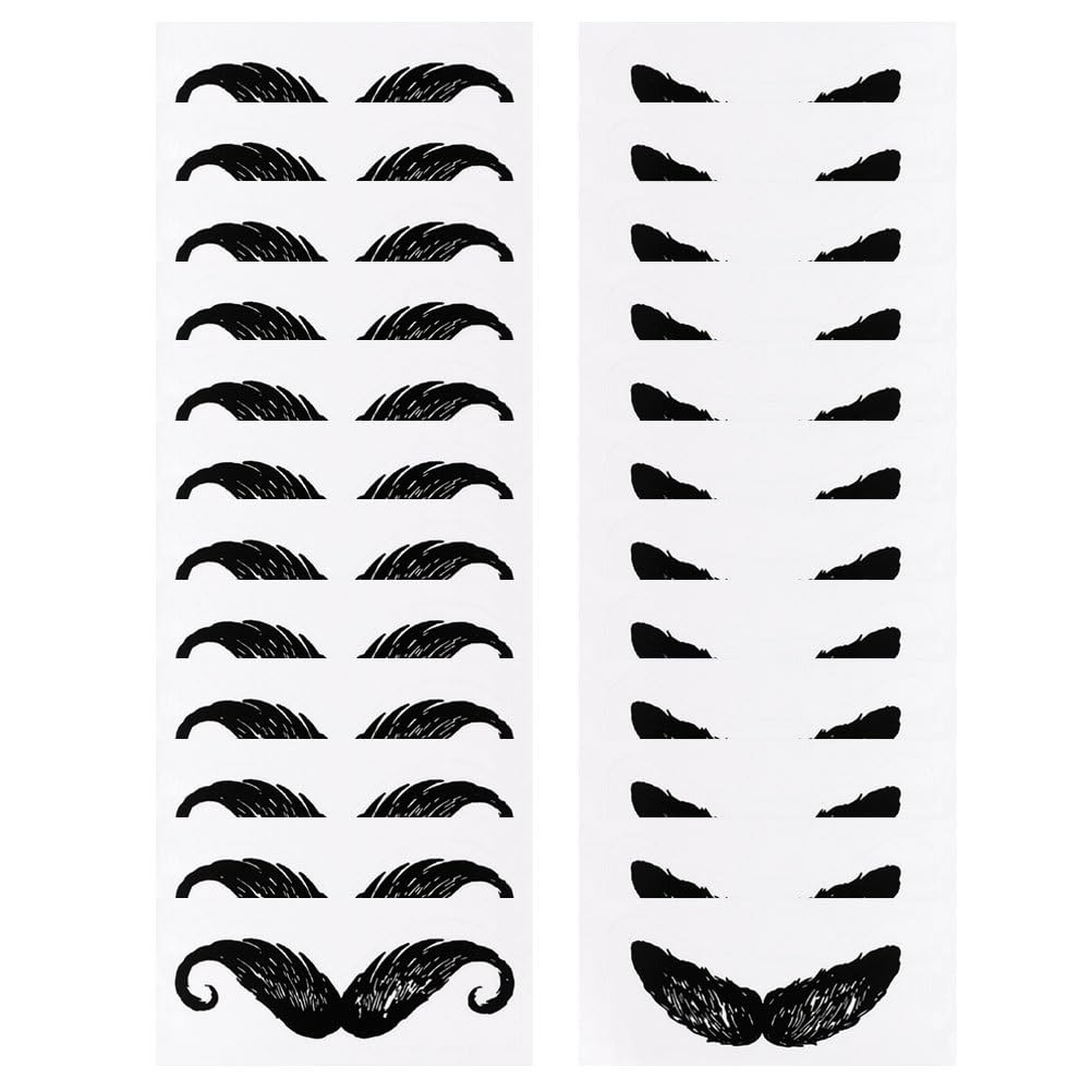 DOITOOL Nose Hair Waxing Kit Accessories 24Pcs Mustache Stickers Beard Protectors for Men Nose Wax Covers with Strong Adhesive and Easy Application