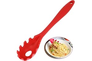 Silicone Pasta Fork,11Inch Spaghetti Spoon Pasta Fork,High Heat Resistant to 480°F, Hygienic One Piece Design, Spaghetti Stra