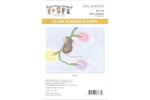 Spellbinders Merry & Bright Tampon en caoutchouc Motif souris Rouge