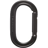 Black Diamond Oval Keylock Carabiner, Black