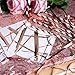 Rose Gold Copper Foil Cocktail Napkins, Disposable Decorative Napkins for Birthday Wedding Dessert Cake Table Party Supplies, 3-Ply