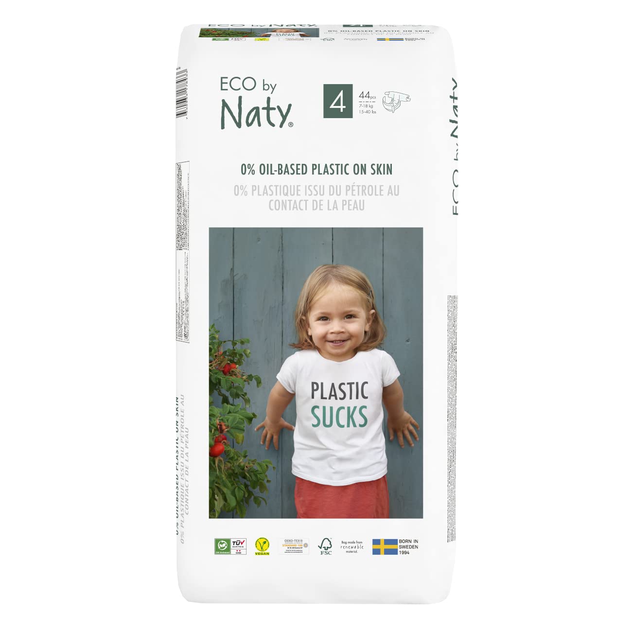 Naty T4 Nappy 7-18 kg, 44 Units