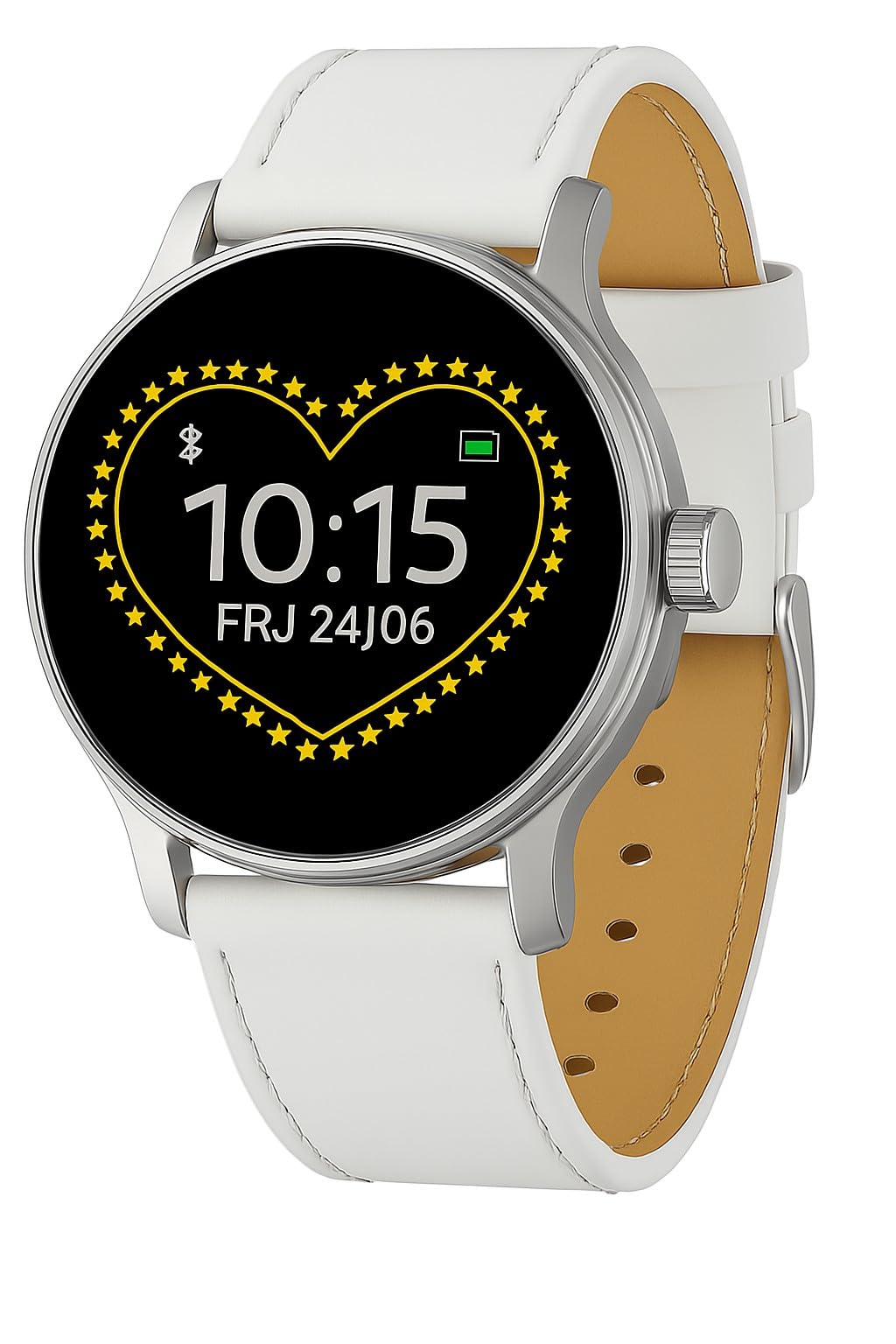 Panda Bobo for Reflex Active Series 3 Fine Calf Leather Watch Strap Watch Band Replacement (White Stitch)