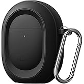 CaseBot Case Cover for Google Pixel Buds Pro 2 (2024) / Google Pixel Buds Pro (2022), Rugged Shield Protective Skin [Front LED Visible], Black