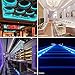 [Upgrade Ver.]Led Light Strip Targher 5M/16.4ft 12V 2A Waterproof RGB SMD3528 300 Leds Strip Lights Kit with Flexible Strip Light+ Double PBC 44 Key Remote Control+ Power Supply For Indoor Outdoor