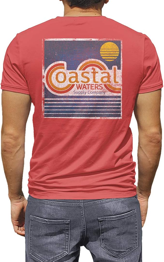 Coastal Waters Short Sleeve TShirt 100 Soft & Comfortable Cotton
