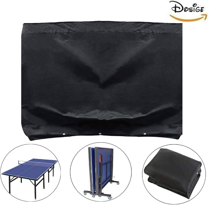 Hicover Tischtennisplatte Abdeckung - 600D Oxford Wasserdicht 9x5 Fuß