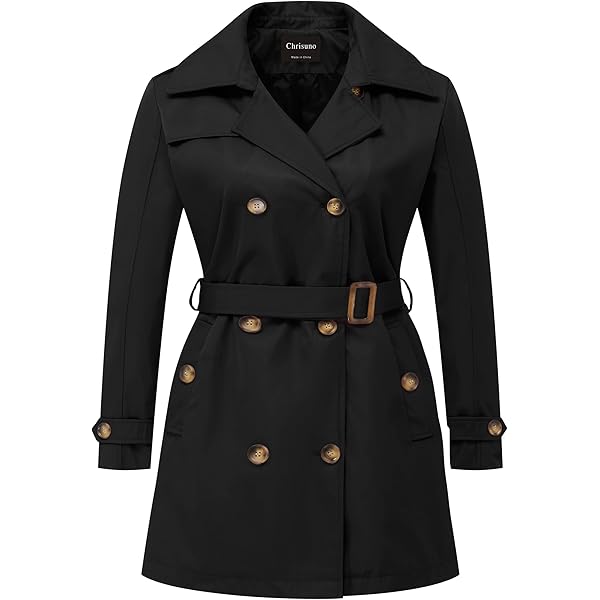 2日間限定大幅値下げ！！ TODAYFUL Over Check Coat Amazon.com: Trench Coat Women,2024 Classic Lapel Double