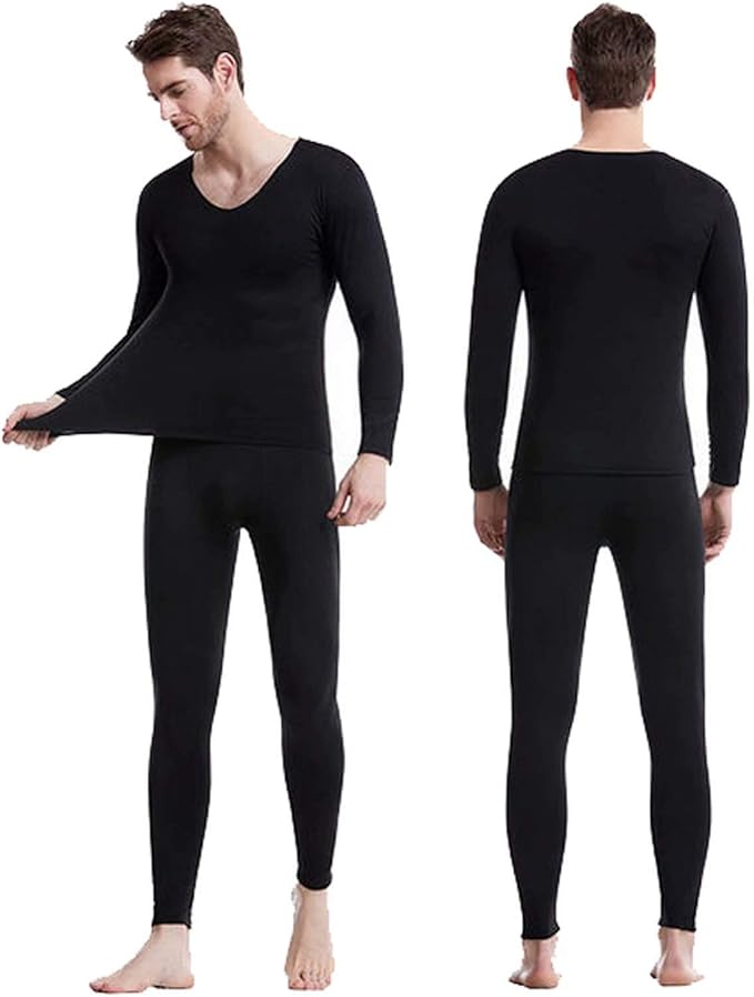 Amazon Tasahaya ヒートテック メンズ あったかインナー 上下セット 軽量保温 防寒肌着 Vネック 長袖シャツ ロングタイツ 保温インナー 吸湿発熱 保温 インナーシャツ 通販