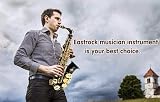EASTROCK Alto Saxophone Beginner E Flat Black Lacquer with Case Reeds Gloves view 6