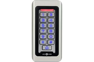 Ares Vision Standalone Slim Access Control Keypad & 125Khz EM Reader, Back-lit Keys, Waterproof & Vandal Proof (AXS SLIM)