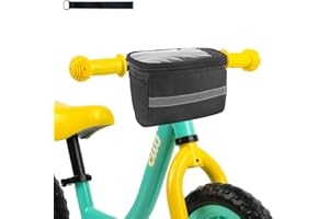 MATTISAM Bike Handlebar Bag, Bike Basket with | Mesh Pocket - Cold & Warm Insulation - Reflective Strap - Touchable Transpare