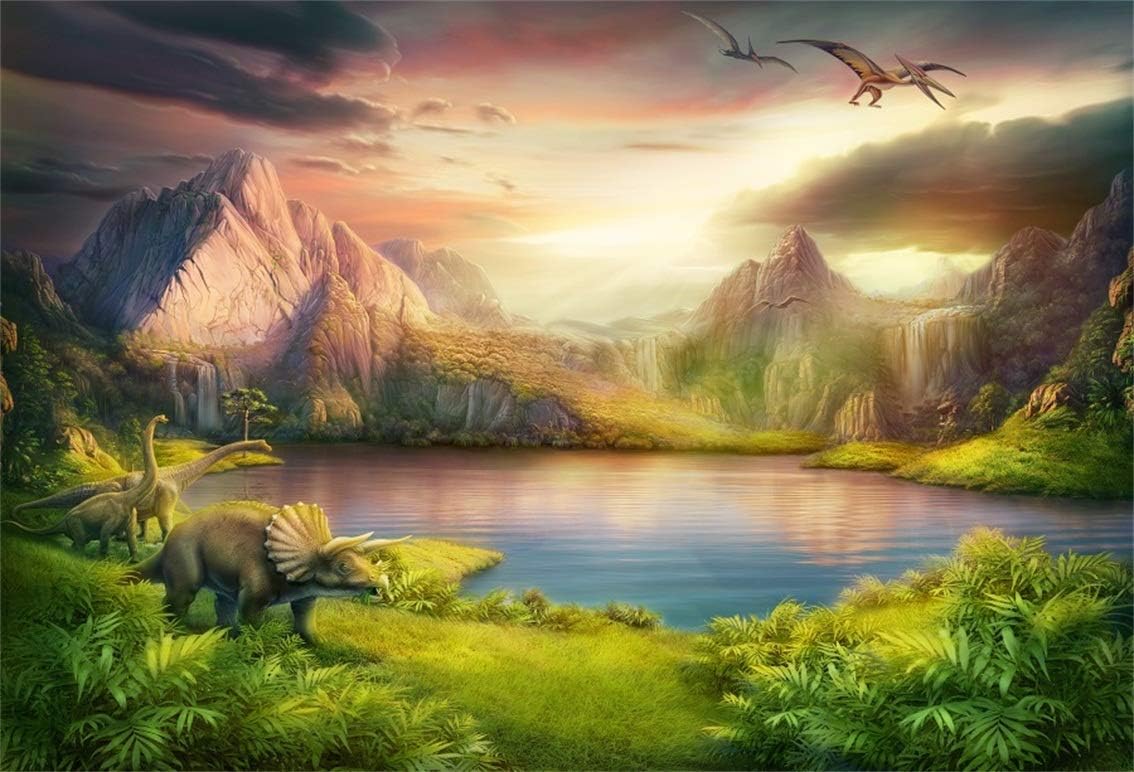 CSFOTO 8x6ft Background Dinosaur Jurassic Period Amazon.co.uk Camera