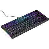 GLORIOUS Gaming GMMK PRO 75% Barebones Black (Frame Only) - Modular Mechanical Gaming Keyboard, TKL Size (75%), 3.3lb Frame, RGB, Fully Customisable, 5-Pin Switch Support