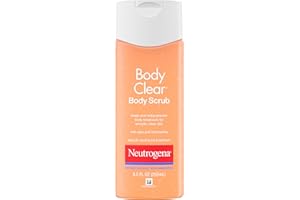 Neutrogena Body Clear Acne Body Scrub, Exfoliating Non-Comedogenic Cleanser, Salicylic Acid 2% Daily Wash Acne Medicine Treatment for Back, Chest & Shoulders, Microbead-Free, 8.5 Fl Oz