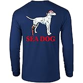 SEA DOG The Classic Original Graphic Long Sleeve T-Shirt, 100% Ringspun Cotton, Relaxed Fit, Printed in USA
