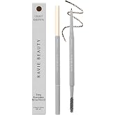 Ravie Beauty Easy Everyday Brow Pencil, Hair-Like Strokes, Light Brown | 1.2mm Precise Tip with Spoolie for Blending, Korean Beauty Formula, Vegan