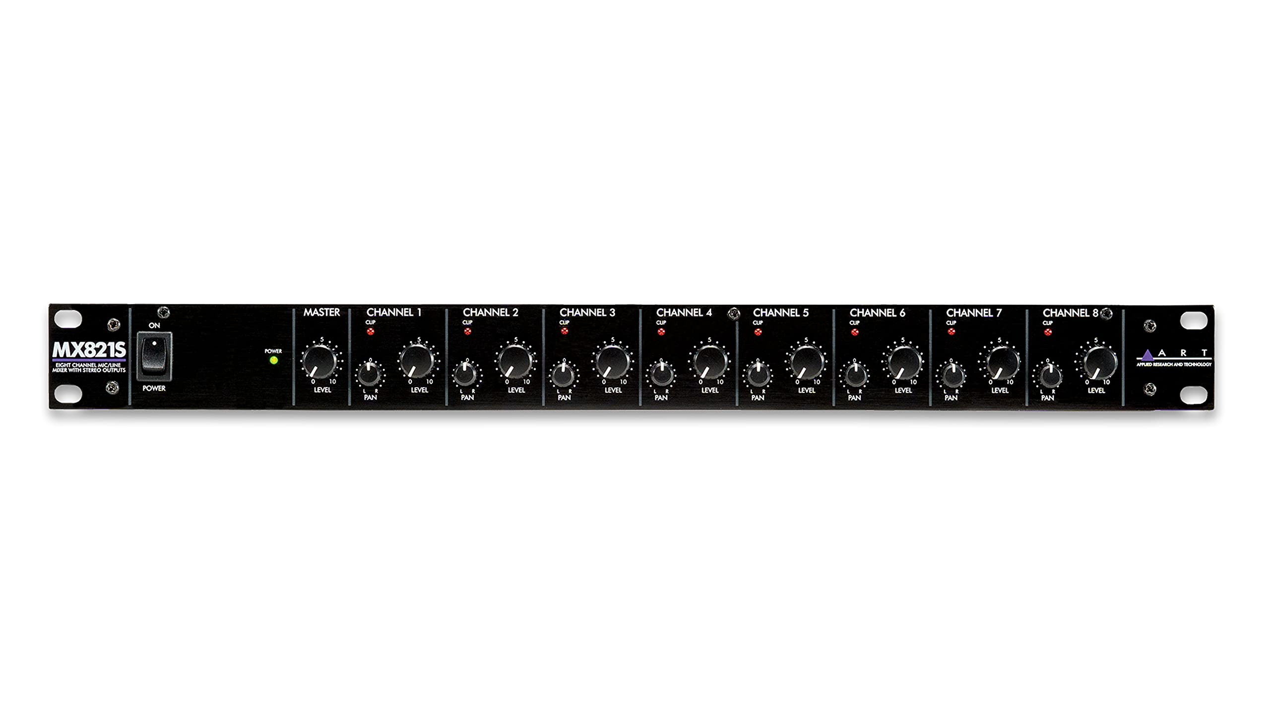 ART MX821S Eight Channel Mic/Line Mixer with Stereo