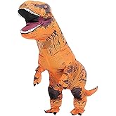 Ekuuga T-Rex Dinosaur Inflatables Costume Brown Inflatable Costume Halloween Costume Cosplay Fancy Dress
