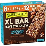 Nature Valley XL Bar, Sweet & Salty Chewy Granola Bars, Chocolate Nut & Seed, 8 Bars, 1.87 oz