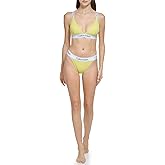 Calvin Klein Women's Low Waisted Elastic Logo Triangle Set-Bikini Bottom