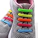 LattoGe No Tie Silicone Shoelaces Tieless Elastic Lace Lock Bands for Kids, Adults Athletic Running Shoe Laces,Seakers (Kids Size Colorful) …