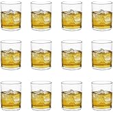 BTGLLAS Set of 12 Old Fashioned Whiskey Glasses - 11 Oz Rocks Barware for Scotch, Bourbon, Liquor,Cognac, Vodka,and Cocktail Drinks Dishwasher Safe (12, TypeA)
