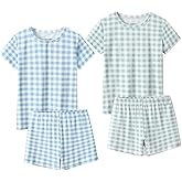 Bafeicao Bamboo Viscose Toddler Pajamas, Baby Boys Girls Summer Snug-Fit Sleepwear Daily